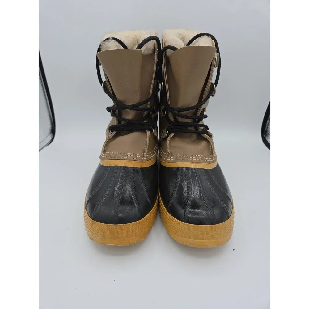 Sorel Manitou Kaufman Wool Waterproof Snow Rain Winter Boots Mens Size 11 EUC
